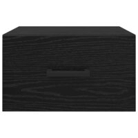 Nachtkastje met lade Zwart eiken 35 x 35 x 20 cm Bewerkt hout 6