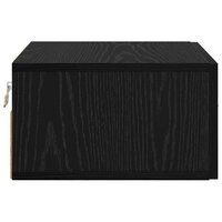 Nachtkastje met lade Zwart eiken 35 x 35 x 20 cm Bewerkt hout 7