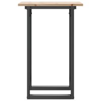 Eettafel O-frame 50x50x75 cm massief grenenhout en staal 5