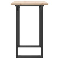 Eettafel O-frame 100x50x75 cm massief grenenhout en staal 5
