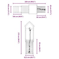 Speelhuis massief grenenhout 9