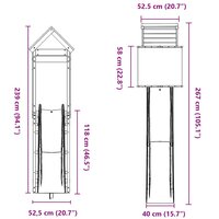Speelhuis massief grenenhout 9