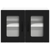 Keukenkast met plank Zwart 60 x 31 x 40 cm Bewerkt hout 6