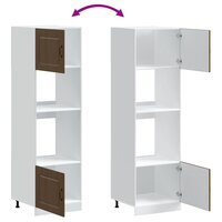 Ovenkasten 2 st Kalmar bewerkt hout bruin eikenkleur 8