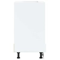 Ovenkast Kalmar bewerkt hout wit 4