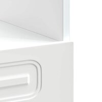 Ovenkast Kalmar bewerkt hout wit 7