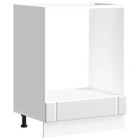 Ovenkast Lucca bewerkt hout wit 2