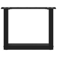 Salontafelpoten 2 st U-vormig 30x(30-31) cm staal zwart 5