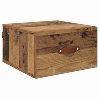 Wandkastje Oud Hout 35 x 35 x 20 cm Bewerkt hout 2