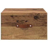Wandkastje Oud Hout 35 x 35 x 20 cm Bewerkt hout 6
