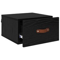 Wandkastje Zwart Eiken 35 x 35 x 20 cm Bewerkt hout 5