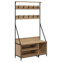 Kledingrek Artisan Eiken 100 x 41 x 184 cm Bewerkt hout 2