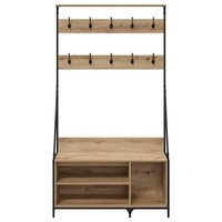 Kledingrek Artisan Eiken 100 x 41 x 184 cm Bewerkt hout 5