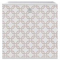 Opbergboxen 10 st inklapbaar 32x32x32 cm ongeweven stof cr&egrave;me 9