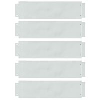 Gazonranden 5 pcs Zilver 100 x 25 x 0.07 cm 2