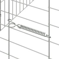 Konijnenkooi Zilver 400 x 78 x 78 cm Gegalvaniseerd staal 9