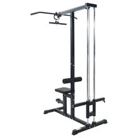 Lat pulldown machine Zwart 110 x 70 x 187 cm Poedergecoat staal 2