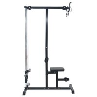 Lat pulldown machine Zwart 110 x 70 x 187 cm Poedergecoat staal 4