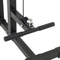 Lat pulldown machine Zwart 110 x 70 x 187 cm Poedergecoat staal 5