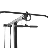 Lat pulldown machine Zwart 110 x 70 x 187 cm Poedergecoat staal 7