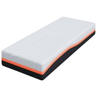 Matras Wit en Grijs 80 x 200 cm Traagschuim 4