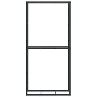 Haardhoutrek 100x30x209 cm staal zwart 5