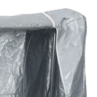 Haardhoutrek met regenhoes 300x25x150 cm gegalvaniseerd staal 9