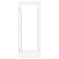 &nbsp;Haardhoutrek 41x25x100 cm massief grenenhout wit 5