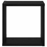 Wandplank met plank Wandgemonteerd Zwart Eiken Bewerkt hout 6