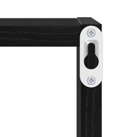 Wandplank met plank Wandgemonteerd Zwart Eiken Bewerkt hout 9