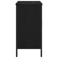 Badkamer wastafelkast Zwart Eiken 60 x 30 x 60 cm Bewerkt hout 7