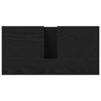 Badkamer wastafelkast Zwart Eiken 60 x 30 x 60 cm Bewerkt hout 9