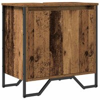 Badkamerkast Oud Hout 60 x 35 x 60 cm Bewerkt hout 2