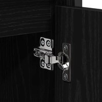 Badkamerkast Zwart Eiken 60 x 35 x 60 cm Bewerkt hout 9