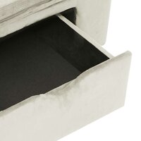 Hondenbank met lade 75x50x38 cm pluche cr&egrave;mekleurig 7