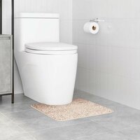 Antislip Badmat met Toilet Cut Cr&egrave;me 50 x 50 cm PP 3