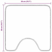 Antislip Badmat met Toilet Cut Groen 50 x 50 cm PP 9