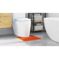 Antislip Badmat met Toilet Cut Oranje 50 x 50 cm PP 4