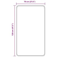 Antislip Badmat Cr&egrave;me 70 x 120 cm PP 9