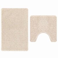 Antislip Badmat Set 2 pcs Cr&egrave;me PP 2