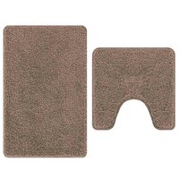 Antislip Badmat Set 2 pcs Bruin PP 2