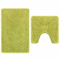 Antislip Badmat Set 2 pcs Groen PP 2