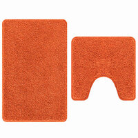 Antislip Badmat Set 2 pcs Oranje PP 2