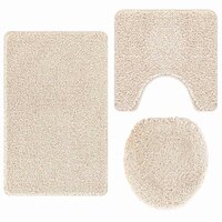 Antislip Badmat Set 3 pcs Cr&egrave;me PP 2