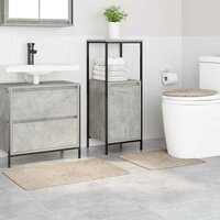 Antislip Badmat Set 3 pcs Cr&egrave;me PP 3