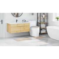 Antislip Badmat Set 3 pcs Cr&egrave;me PP 4