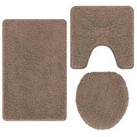 Antislip Badmat Set 3 pcs Bruin PP 2