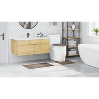 Antislip Badmat Set 3 pcs Bruin PP 4