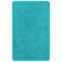 Antislip Badmat Set 3 pcs Turquoise PP 5