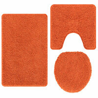 Antislip Badmat Set 3 pcs Oranje PP 2